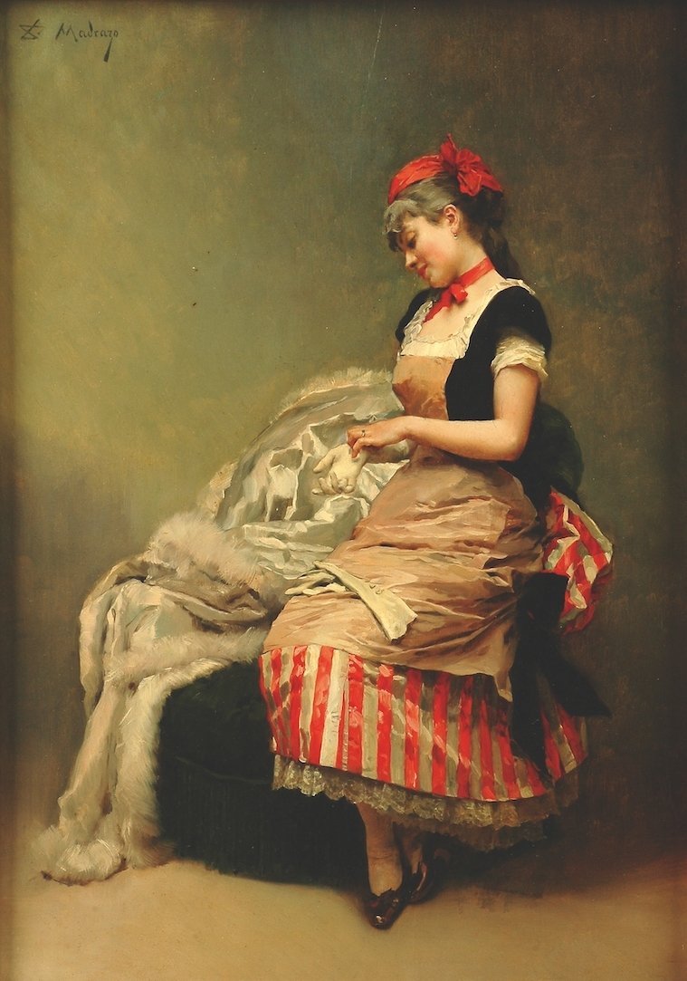 Raimundo de Madrazo, Aline, after a Pleasurable Rendezvous, c. 1870, oil on canvas