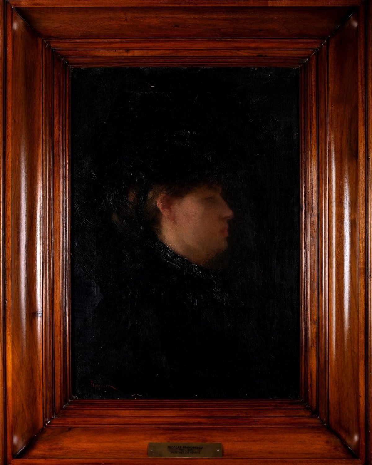 Nicolae Grigorescu, Portret de femeie, colecția familiei Slătineanu (1)
