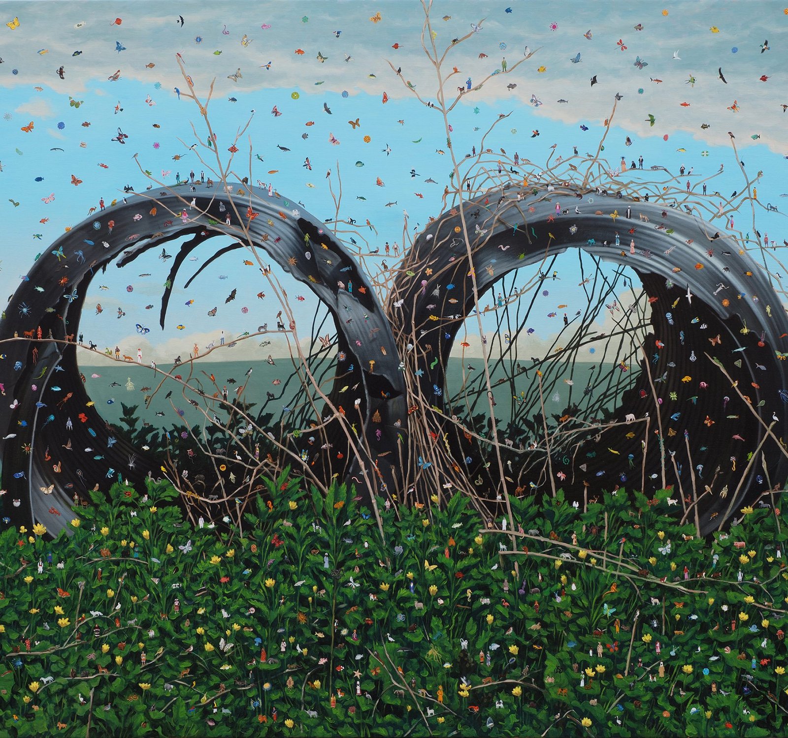 Roman Tolici, NEW HOPE 7, 2024, oil on canvas, 140 x 200 cm